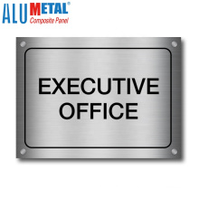 customized aluminum printing office door sign metal sign plate